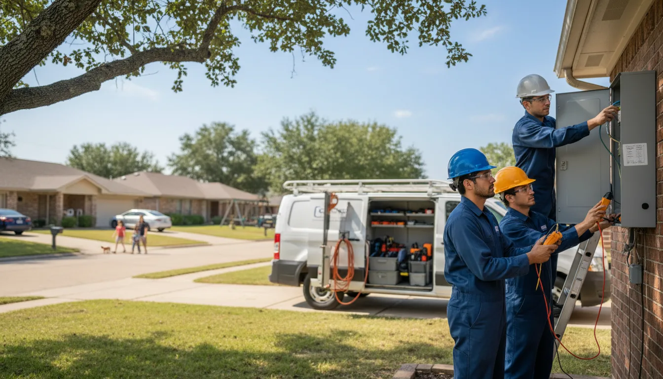 Certified electrician providing emergency electrical services in Rogers, CT